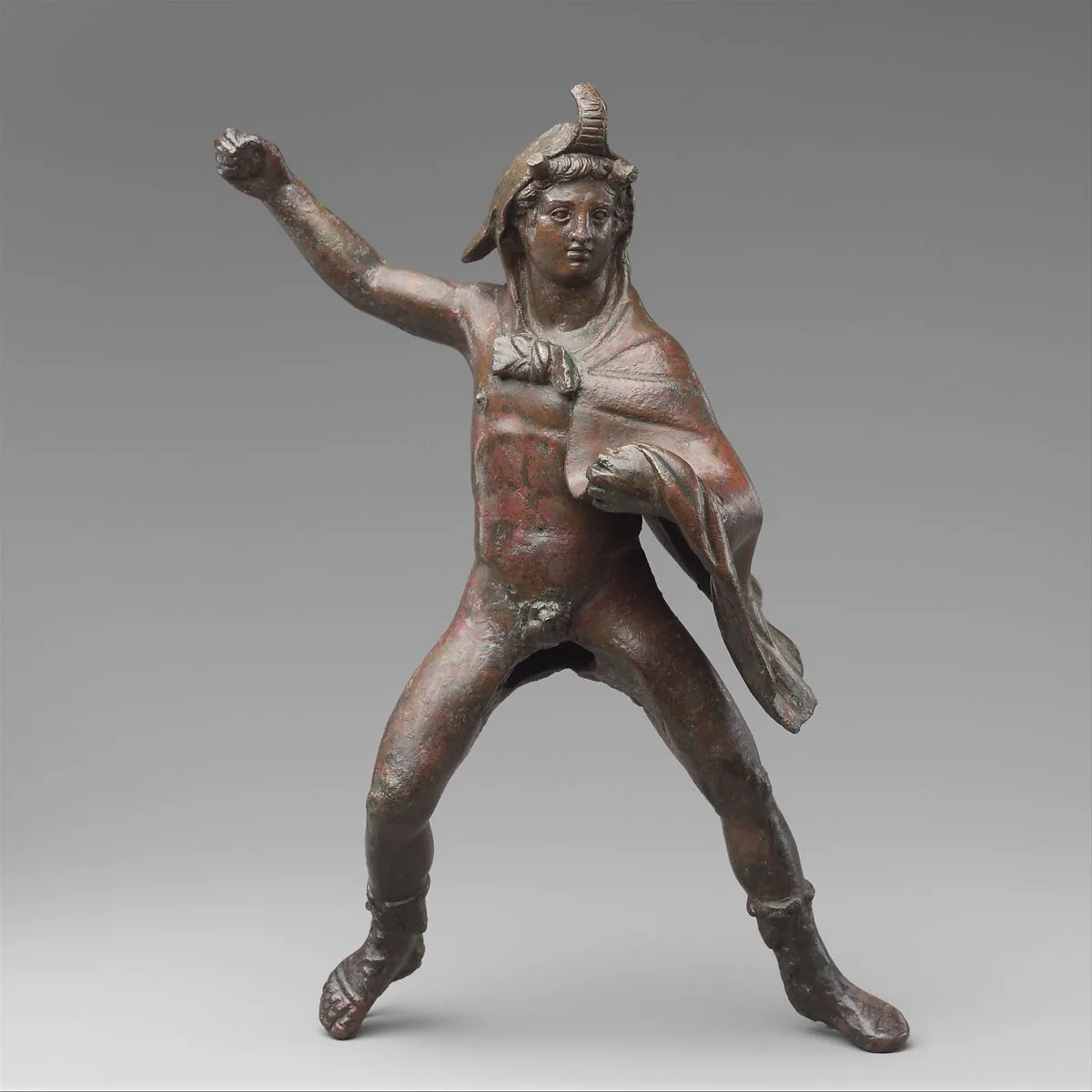 Bronze statuette of a rider wearing an elephant skin — Unknown