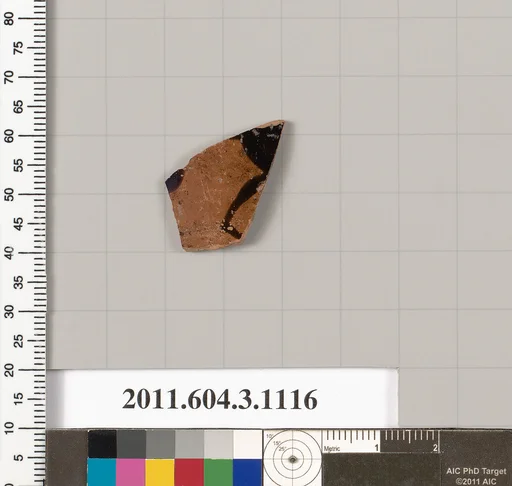 Terracotta fragment of a mastoid (drinking cup with narrow base) or a kyathos (cup-shaped ladle)