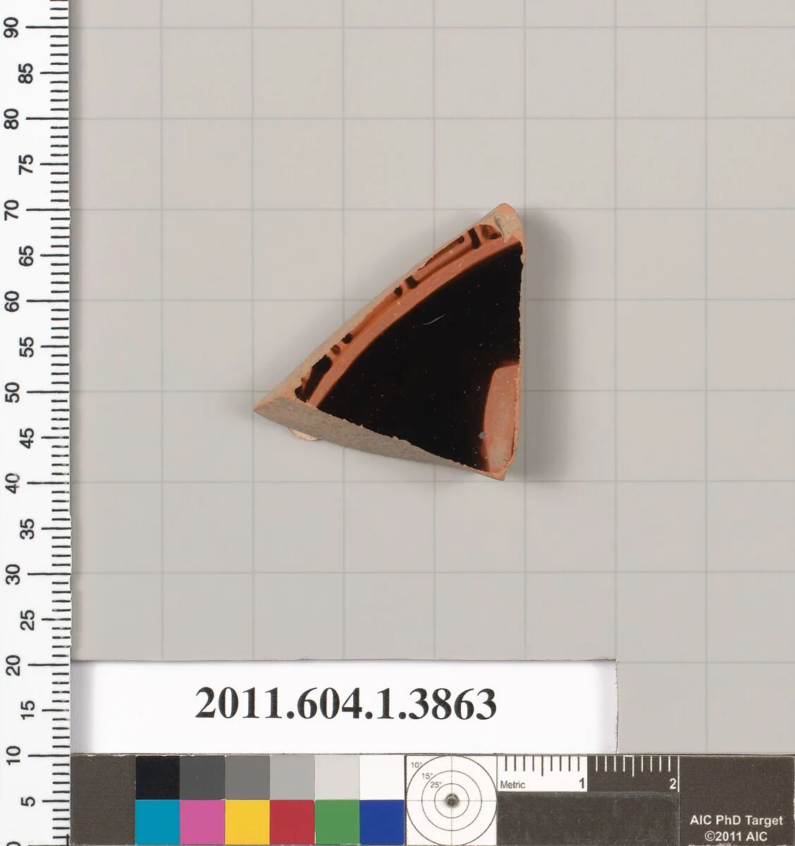 Terracotta fragment of a kylix (drinking cup) — Unknown