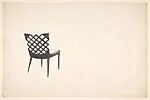 Side Chair with Lattice-Style Back (Perspective)
