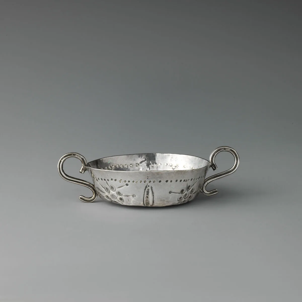 Miniature wine taster or mustard dish — C S