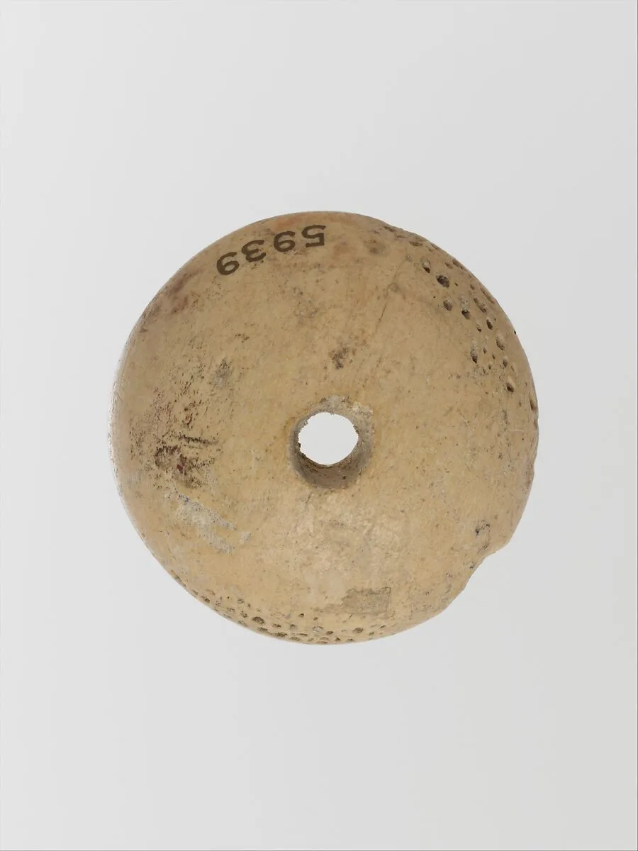 Bone disk or button — Unknown