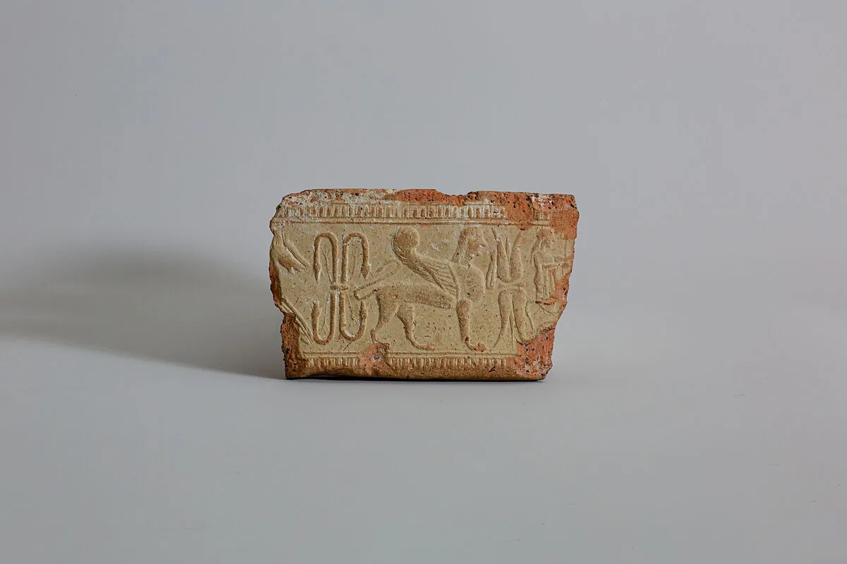 Fragment of a terracotta relief vase — Unknown