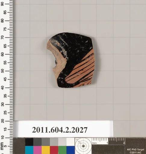 Terracotta fragment of an askos (flask with a spout and handle over the top)? or a strainer