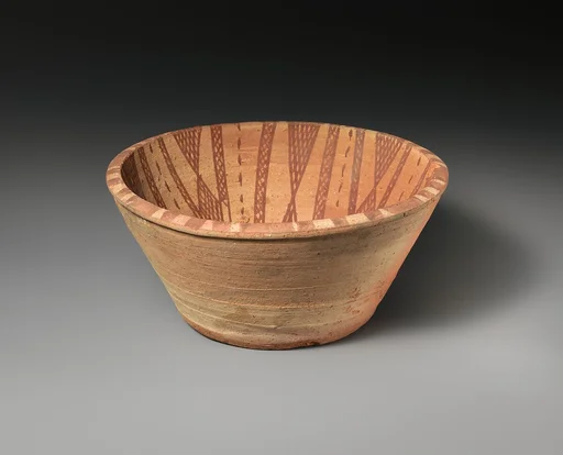 Bowl with Interior Geometric Decoration