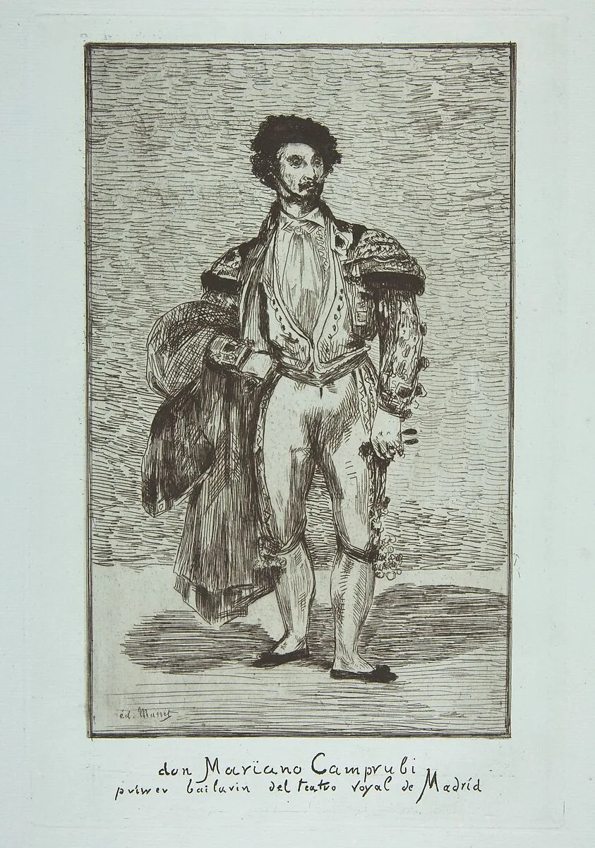 Don Mariano Camprubi (Le Baïlarin) — Edouard Manet