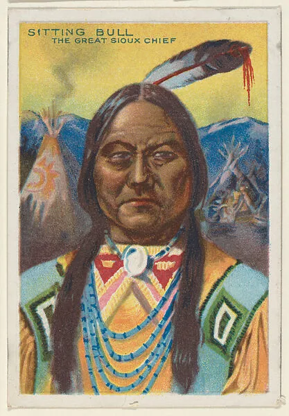 Sitting Bull, The Great Sioux Chief, from the "Heroes of History" series (T68), issued with Miners Extra Smoking Tobacco, Natural Leaf Scrap, and Royal Bengals Little Cigars — Sitting Bull|Royal Bengals Little Cigars