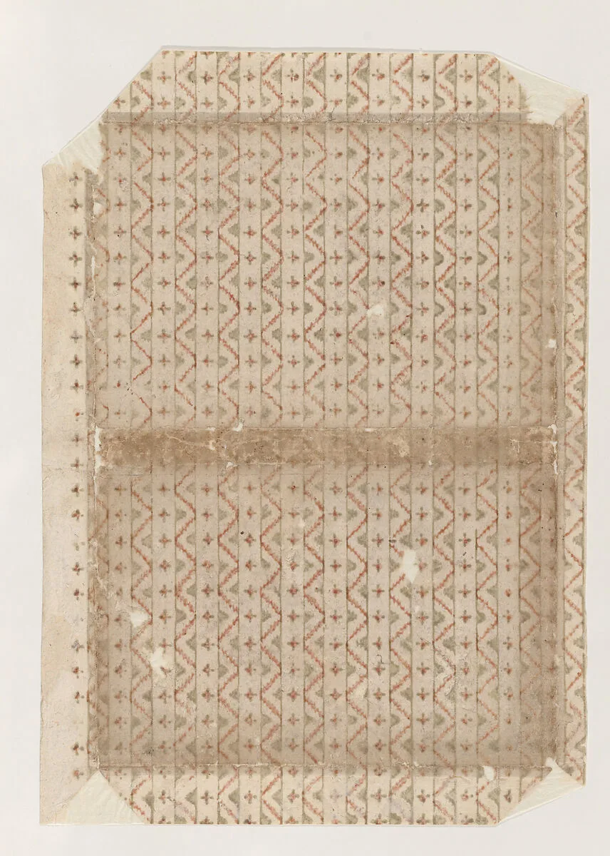 Book cover with overall zigzag pattern — Anonymous