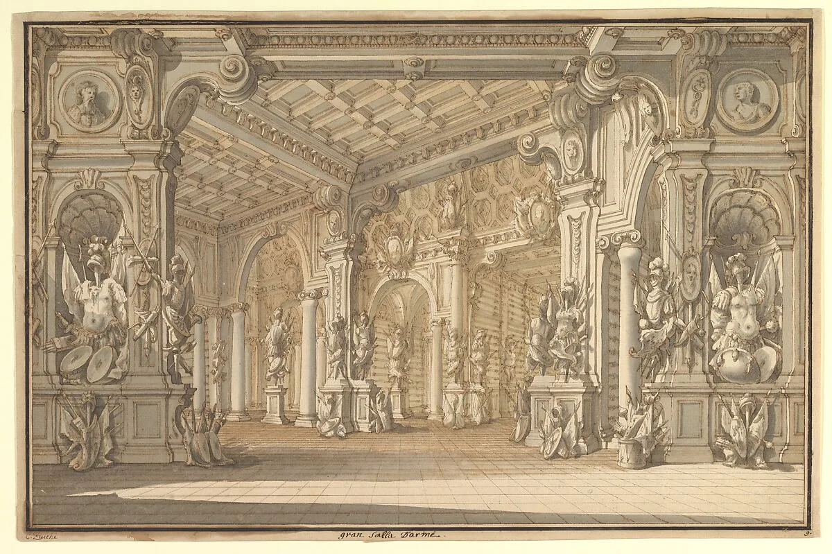 Design for a Stage Set — Carlo Zucchi the Younger