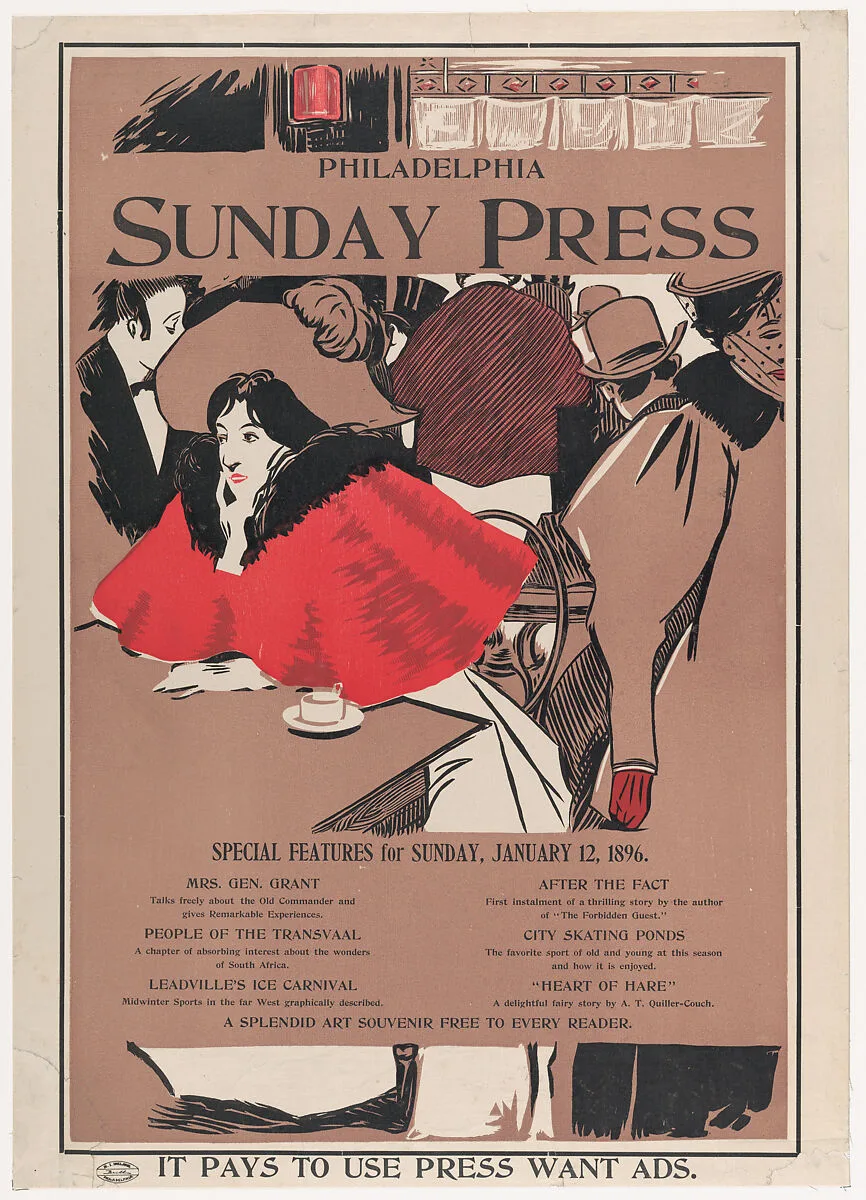 Philadelphia Sunday Press: January 12th — George Reiter Brill