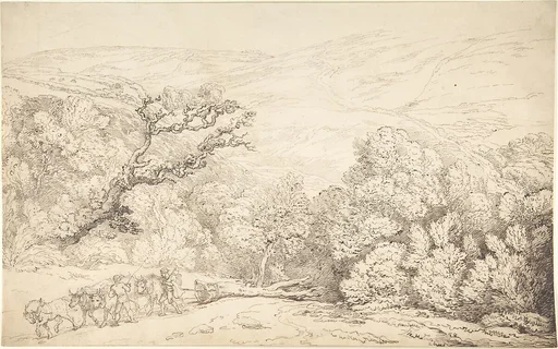 Landscape with Oxen and Felled Tree