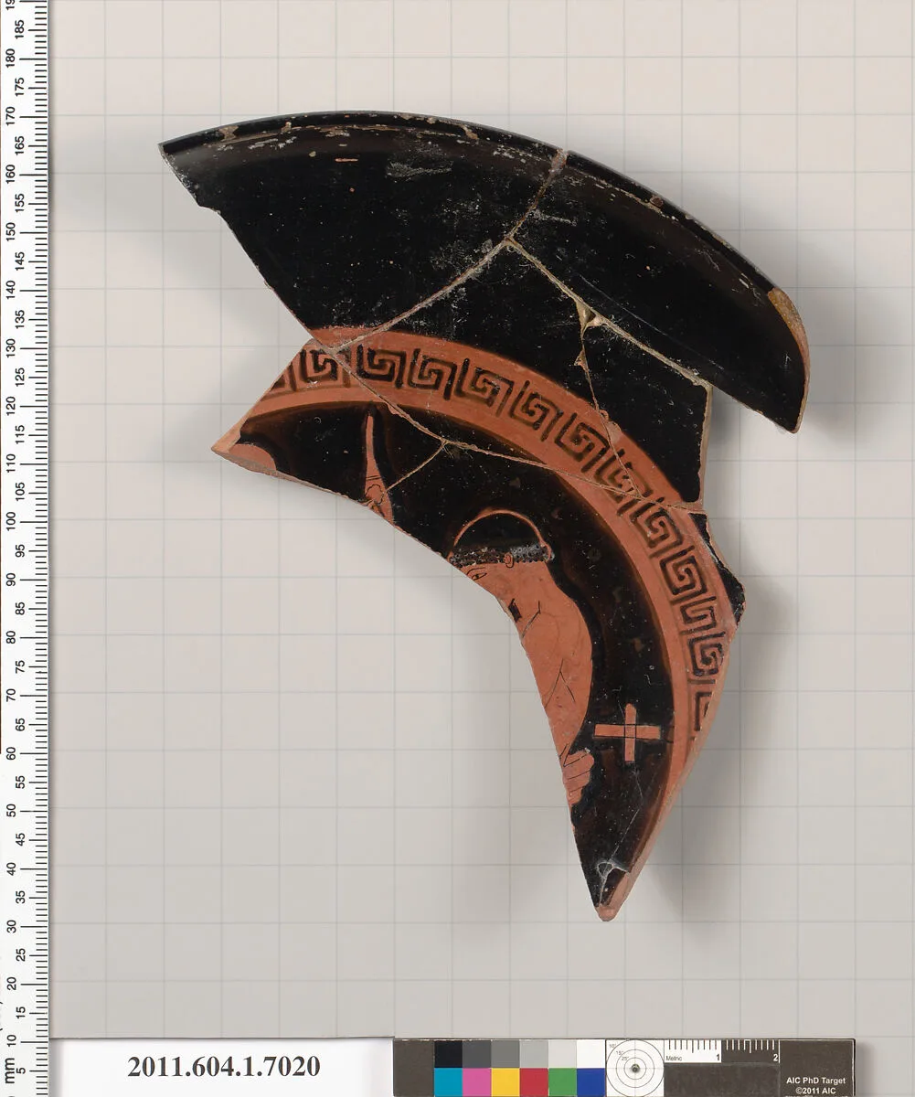 Terracotta fragment of a kylix (drinking cup) — Unknown