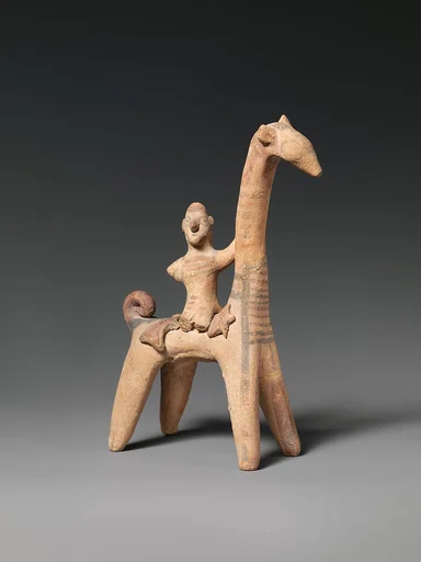 Terracotta mounted figure