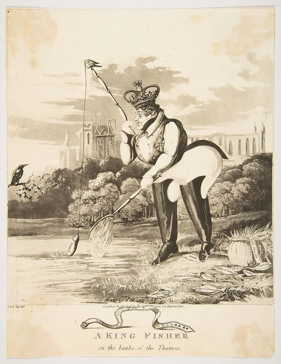 A King Fisher on the Banks of the Thames — Thomas McLean|Monogrammist JVS