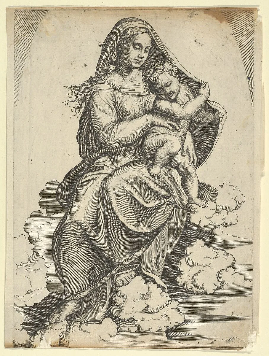 Madonna and Child — Anonymous|Marcantonio Raimondi