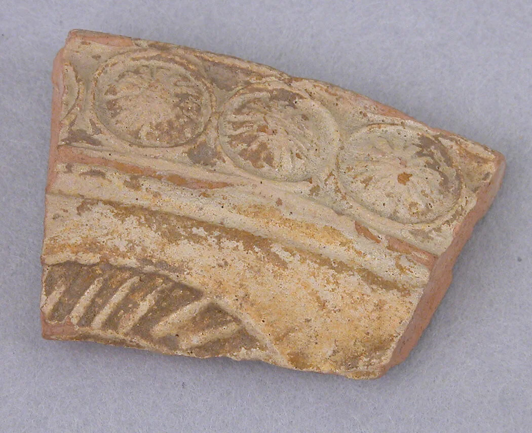 Fragments of Molded Glazed Ceramics — Unknown