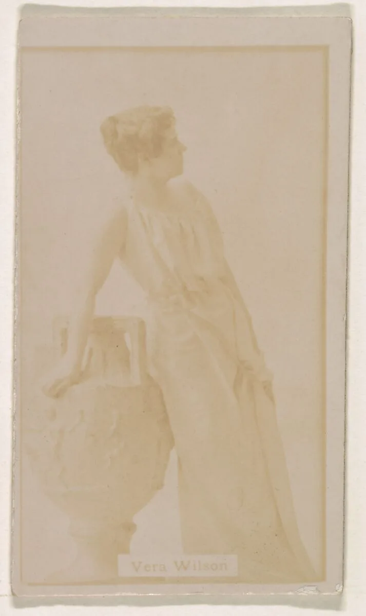 Vera Wilson, from the Actresses series (N245) issued by Kinney Brothers to promote Sweet Caporal Cigarettes — Kinney Brothers Tobacco Company