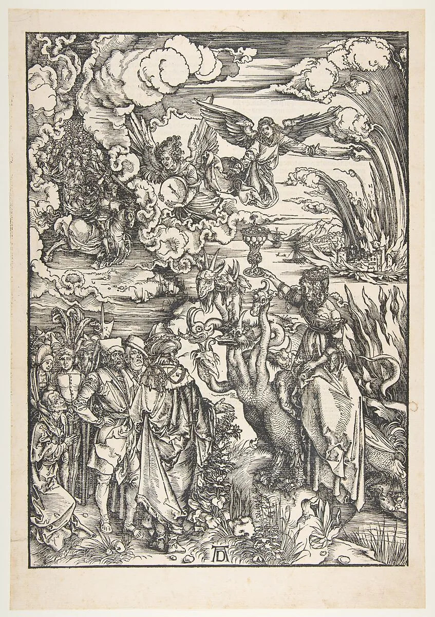 The Babylonian Whore, from "The Apocalypse" — Albrecht Dürer