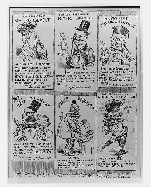 Theodore Roosevelt Campaign Cartoon — John S. Pughe|C. D. Small