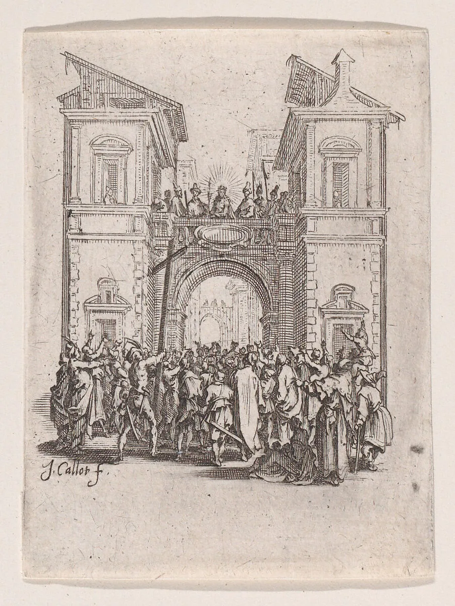 La Présentation au Peuple (The Presentation to the People), from "La Petite Passion" (The Little Passion) — Jacques Callot