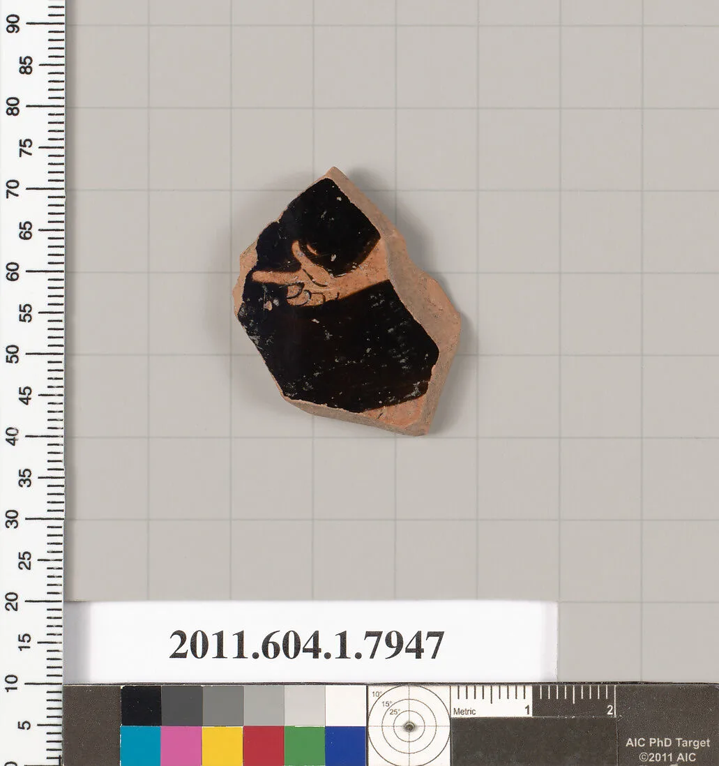 Terracotta fragment of a kylix (drinking cup) — Unknown