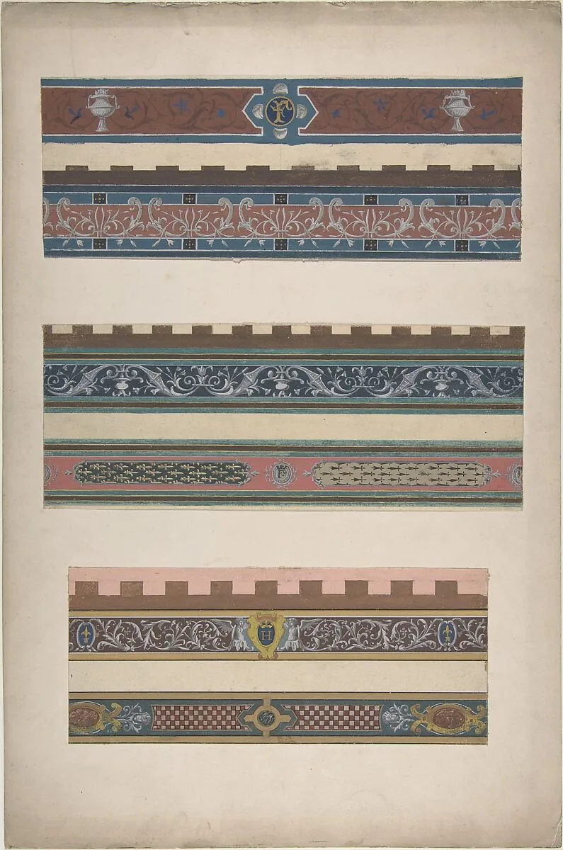 Design for Ceiling at Fontainebleau — Jules-Edmond-Charles Lachaise|Eugène-Pierre Gourdet
