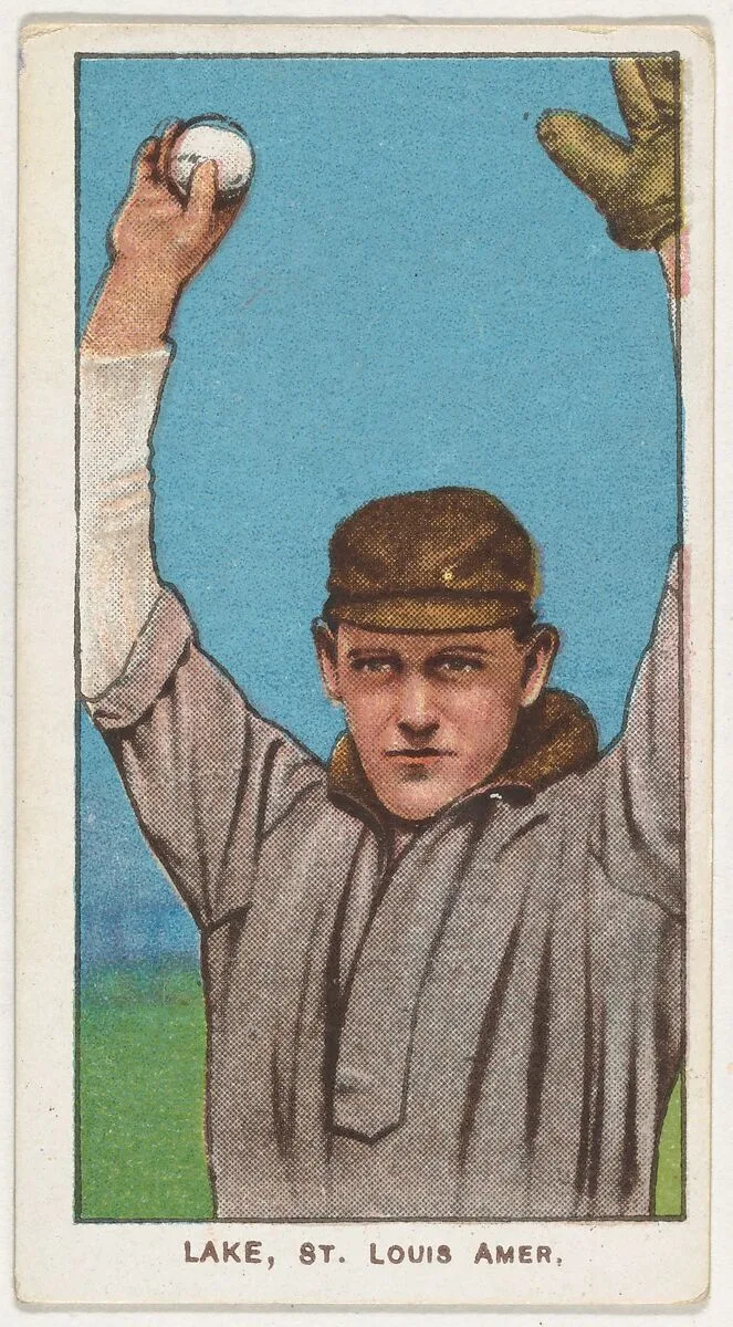 Lake, St. Louis, American League, from the White Border series (T206) for the American Tobacco Company — American Tobacco Company