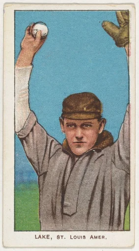 Lake, St. Louis, American League, from the White Border series (T206) for the American Tobacco Company