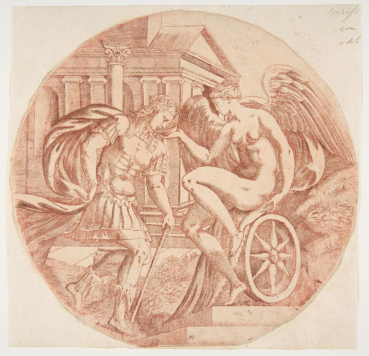 Fortune Making a Prince Drink — Antonio Fantuzzi|Rosso Fiorentino