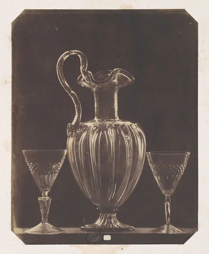 [Jug and two glasses, Venetian, 15th Century]