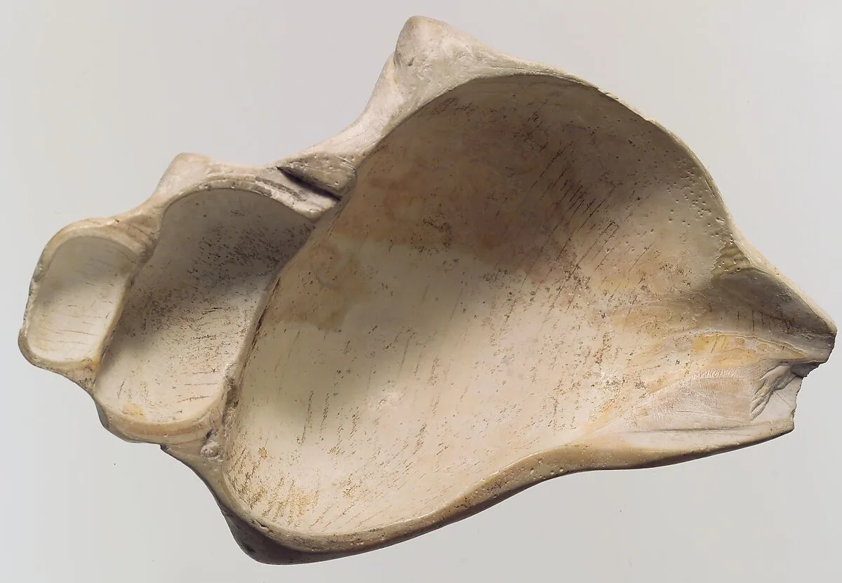 Spouted bowl or oil lamp — Unknown