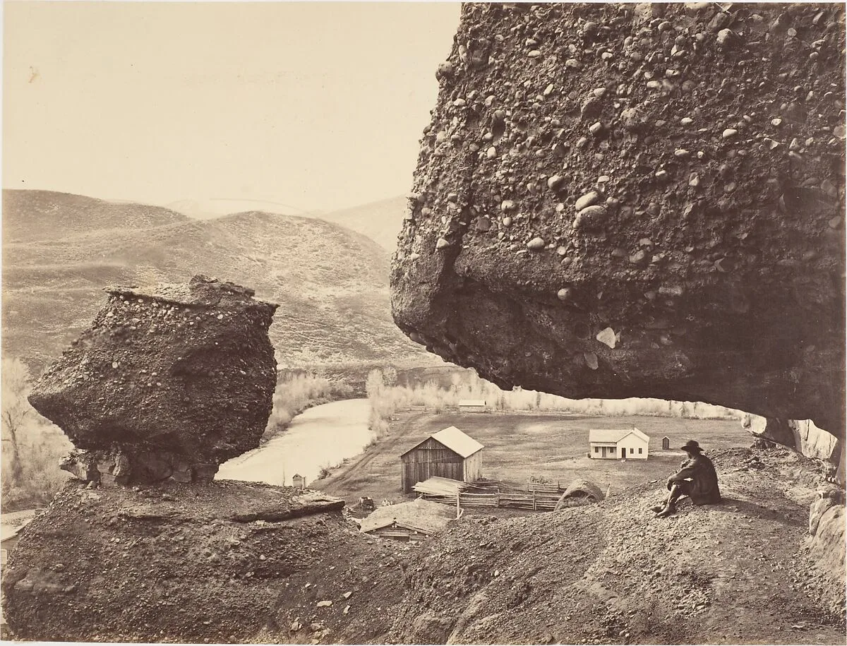 Hanging Rock, Foot of Echo Cañon — Andrew Joseph Russell