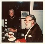 [Walker Evans and Mary Knollenberg at Dinner Table, Old Lyme, Connecticut]