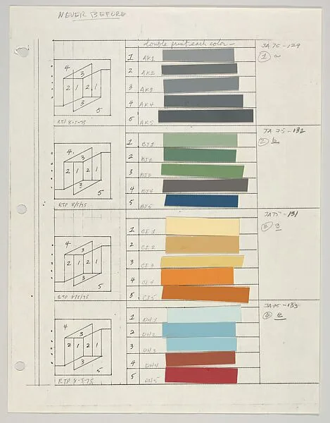 Untitled (for Never Before, a,b,g,e) — Josef Albers