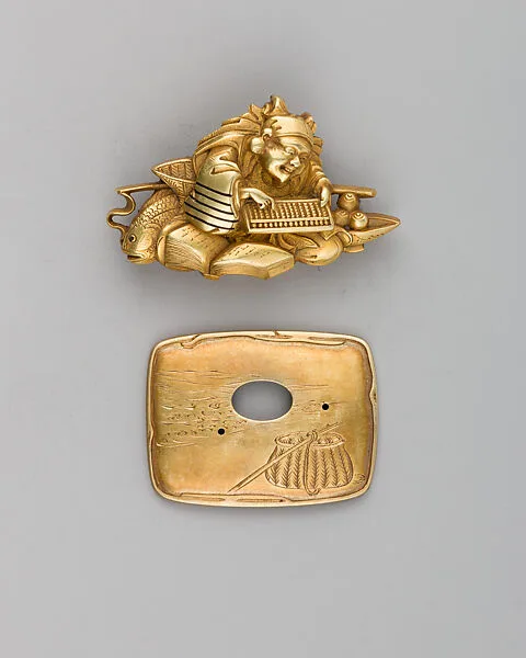 Cord Ornament (Kanemono) with Back Plate — Unknown