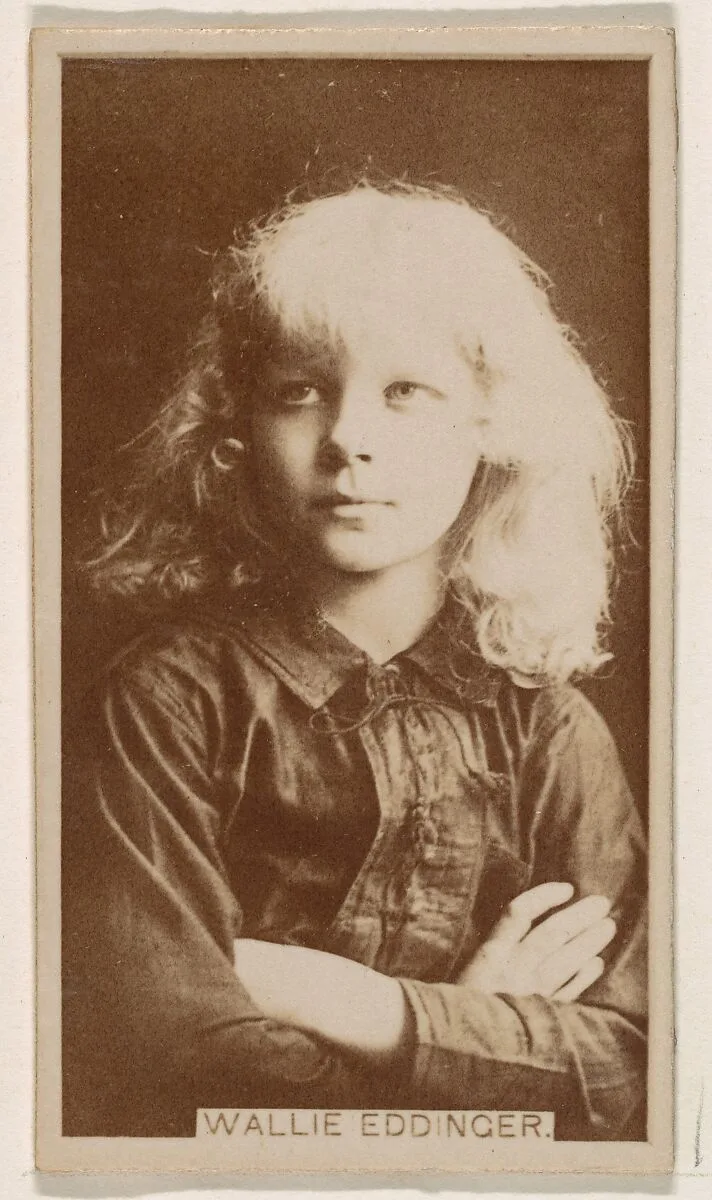 Wallie Eddinger, from the Actresses series (N245) issued by Kinney Brothers to promote Sweet Caporal Cigarettes — Kinney Brothers Tobacco Company