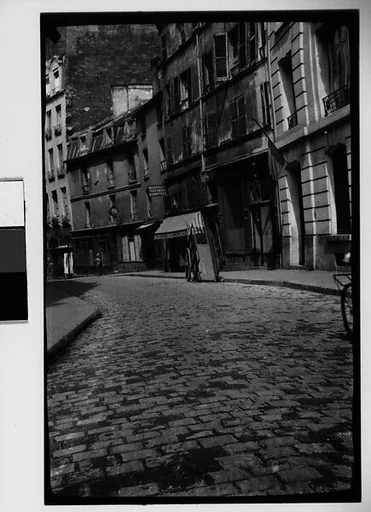 [Cobblestone Street and Buildings, France]
