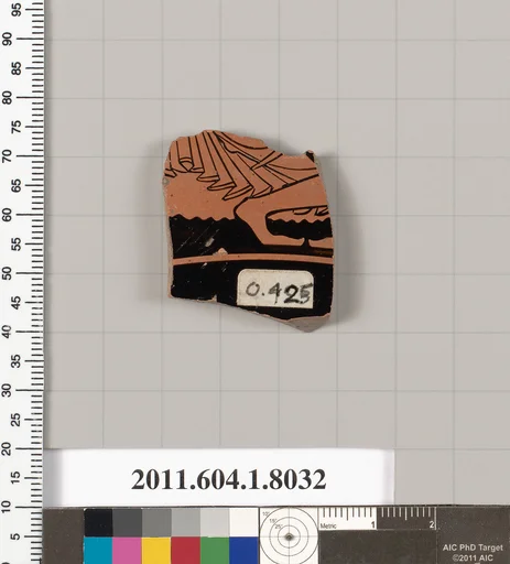 Terracotta fragment of a kylix (drinking cup)