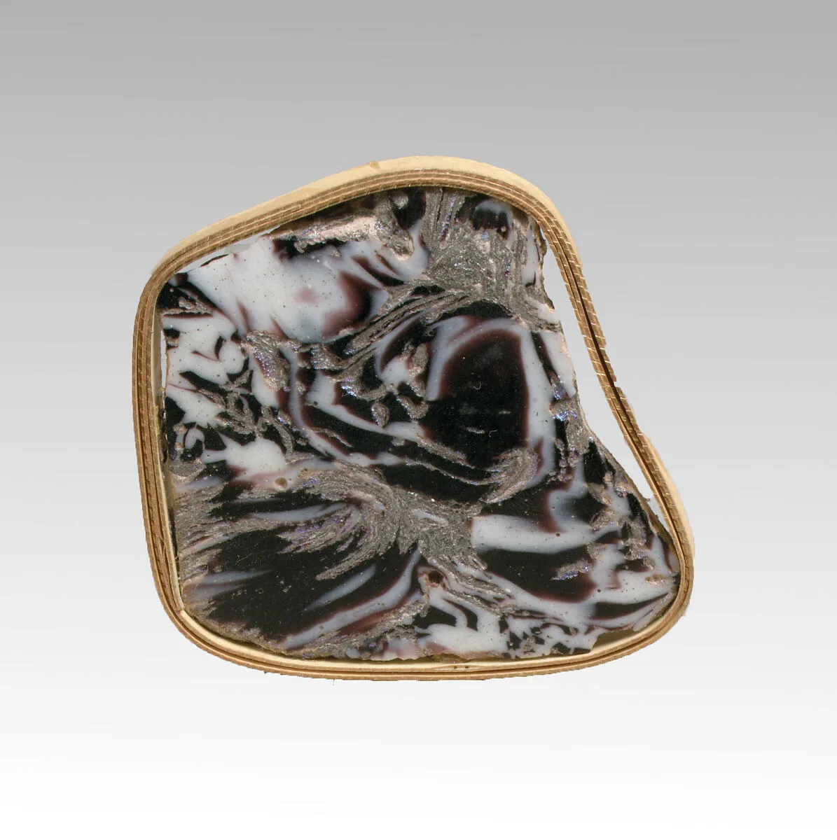 Glass mosaic inlay fragment — Unknown
