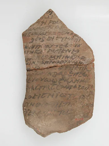 Ostrakon with a Letter to Bishop Pesenthius
