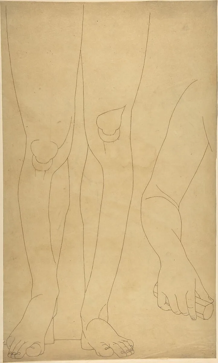 Study of Lower Legs and an Arm — William Pitts