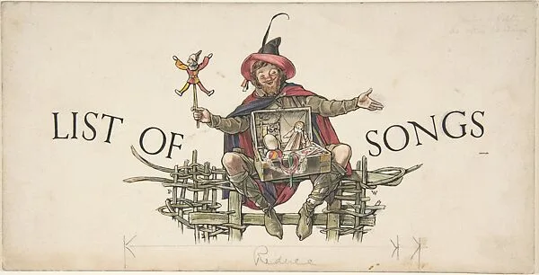 "List of Songs"―Heading Design — Paul Vincent Woodroffe|Joseph Samuel Moorat