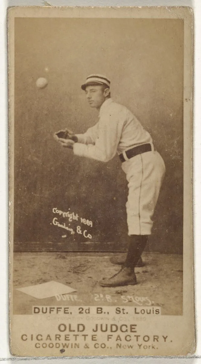Charles Edward "Charlie" Duffee, 2nd Base, St. Louis Browns, from the Old Judge series (N172) for Old Judge Cigarettes — Goodwin & Company