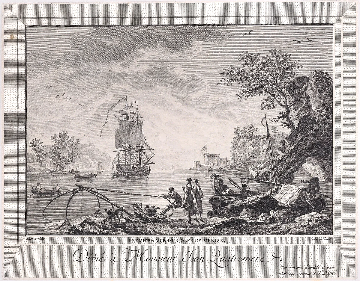 First View of the Gulf of Venice — Joseph Vernet|François-Anne David