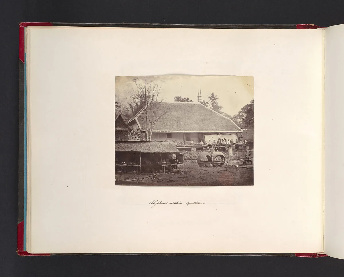 Elephant Station, Ayuthia — John Thomson