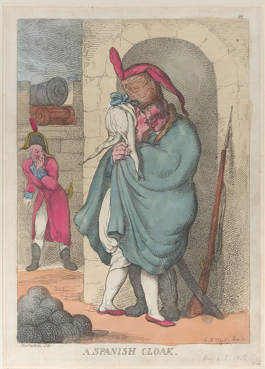 A Spanish Cloak — Thomas Rowlandson|Thomas Tegg