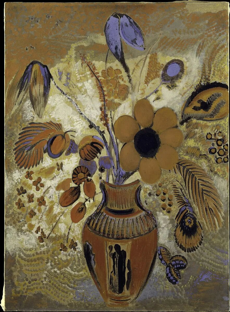 Etruscan Vase with Flowers — Odilon Redon