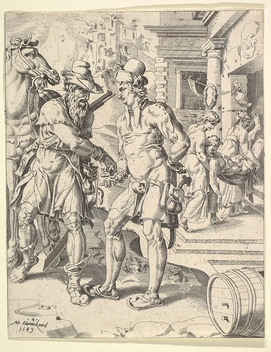 The Parable of the Good Samaritan — Maarten van Heemskerck|Dirck Volckertsz Coornhert
