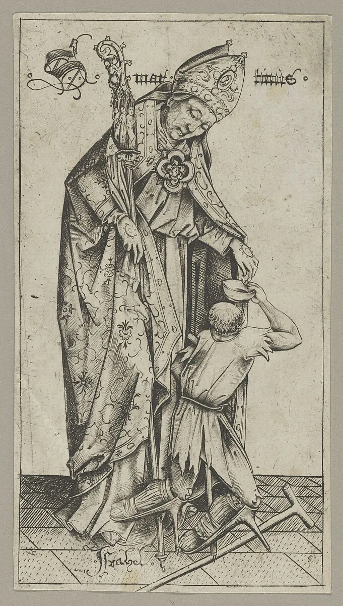 Saint Martin — Israhel van Meckenem