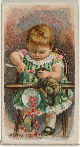 Strawberries, from the Fruits series (N12) for Allen & Ginter Cigarettes Brands